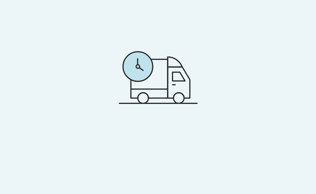 Symbol für schnelle Lieferung