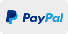 blaues Paypal Logo auf grauem hintergrund